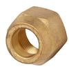 10Pcs Flare Tube Fitting Brass 3 8in Nut Air Conditioning Copper Pipe Tube Extension Butt