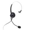 Telephone Headset with Noise Cancelling Microphone Single Ear Support USB C To USB 3.5mm Connector