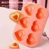 6 отверстий в форме сердца силиконовая форма для шоколадного торта желе пудинг мыло ручной работы формы для изготовления конфет