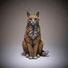 3D статуэтка кошки из смолы, скульптура животного, аксессуары для декора дома, сидящий кот, фигурка, коллекция ornaments современного искусства