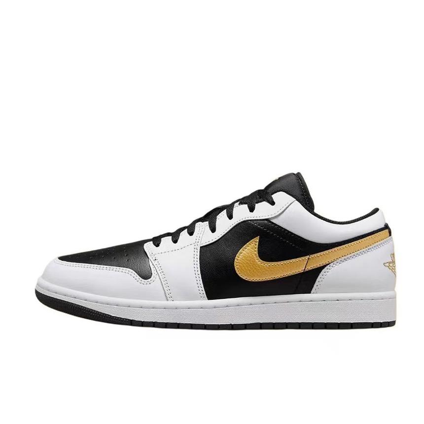 Jordan Air Jordan 1 Низкие кроссовки для баскетбола, устойчивые к скольжению и истиранию, винтажные, унисекс, Белый Коричневый Черный 553558-172(Команда59-)