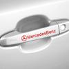 KKYOL1 4Pcs PVC Car Door Handle Stickers Body Waterproof Sticker For Mercedes benz Amg X156 W204 W205 W203 W211 W212 W169 GLC CLK CLA