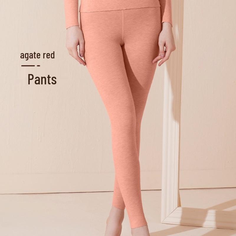 Женский бесшовный комплект из кашемира и шелка: жилет и кальсоны с встроенным бюстгальтером - на флисовой подкладке и плотный для осени