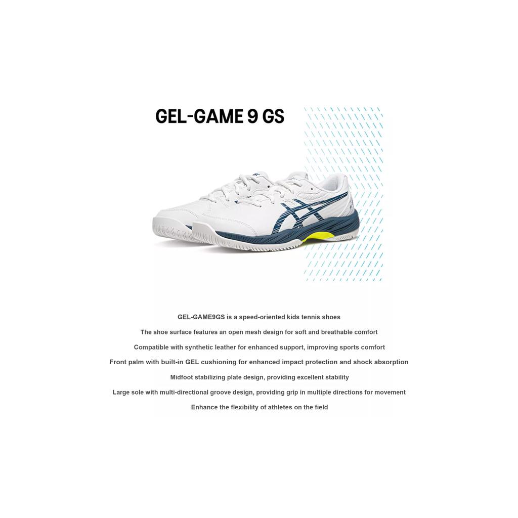 Asics Кроссовки детские Gel Game 9 GS White Mako Blue 1044A052-104