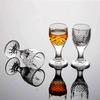 6pcs Goblet Spirits Cup 10ml Small Capacity Glass Baijiu Cup Mouthful Wine Dispenser Cups  Drinkware Transparent Cup