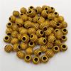 10-40Pcs Wooden Color Oval Tube Acrylic Loose Spacer Charm Beads DIY for Jewelry Making