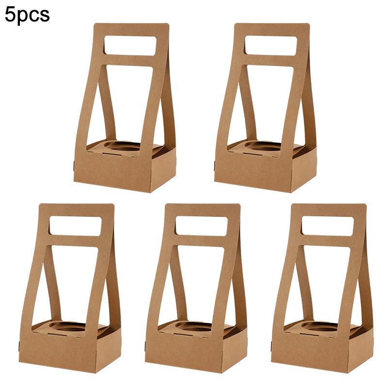 3/5 шт. Портативная коробка для цветов из крафт-бумаги, корзина для букета роз, упаковка для подарков на свадьбу, день рождения, вечеринку, украшение для дома