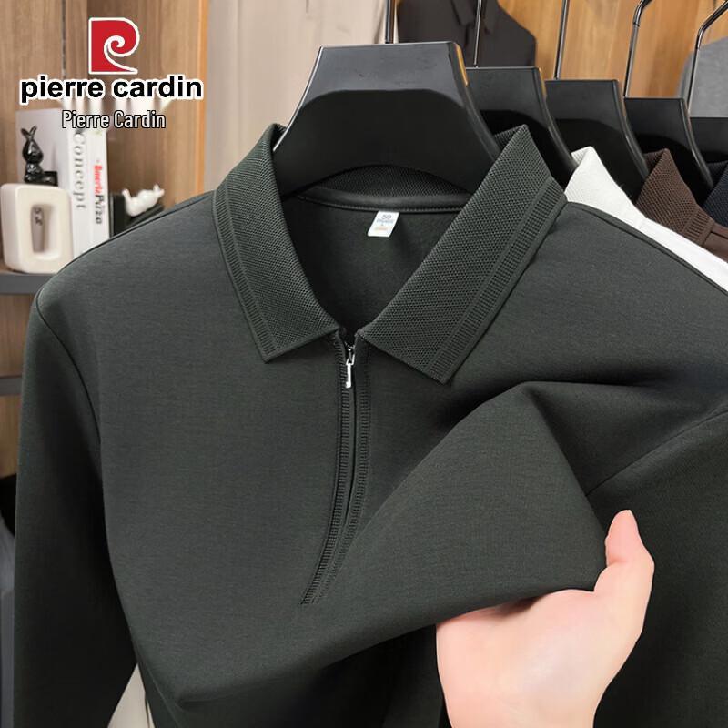Pierre Cardin Мужская весенняя рубашка-поло с длинным рукавом 2026