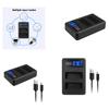 LP-E10 LPE10 LP E10 LCD Dual USB Battery Charger for Canon EOS 1100D, 1200D, EOS Rebel T3, EOS Rebel T5 Digital Camera