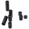 100pcs Electrical Outlet Round Spacer Black Outlet Spacers Switch and Receptacle Spacers  M3 Screws