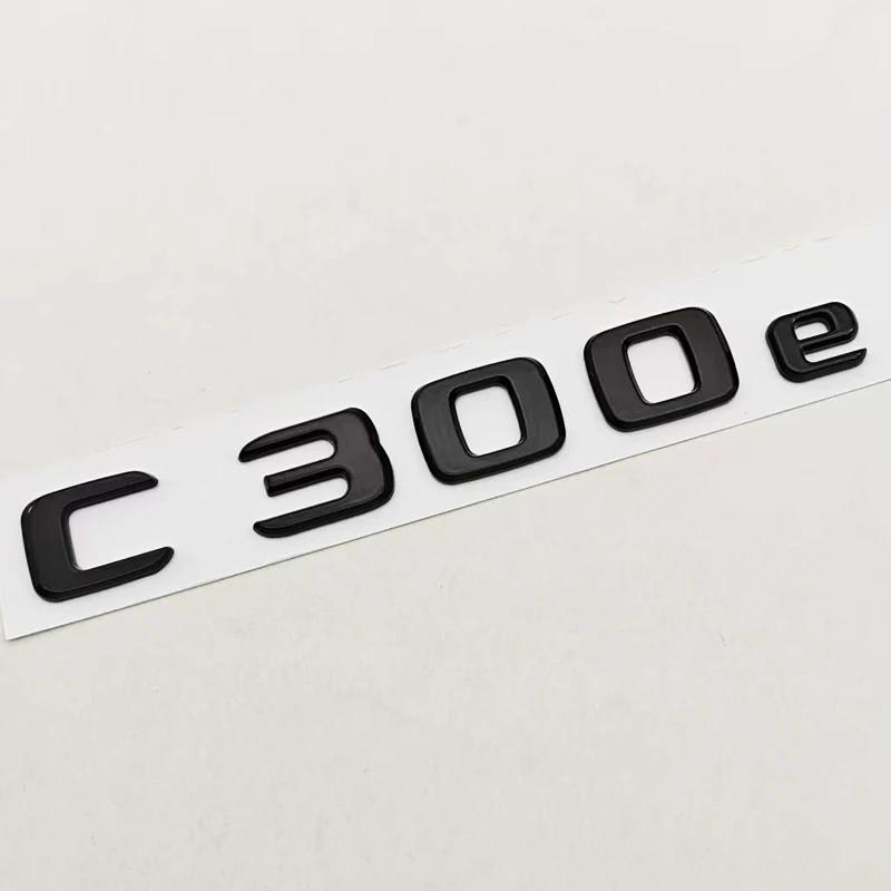 Хром Черный Стиль Автомобиля Логотип Значок C300de Наклейки на Задний Багажник Для Mercedes Benz C300e C300de W206 Аксессуары