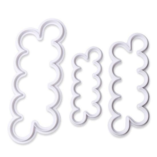 3 шт., форма для помадки, не содержит BPA, легко чистится, многоразовая, прочная, роза, гвоздика, украшение торта для ресторана