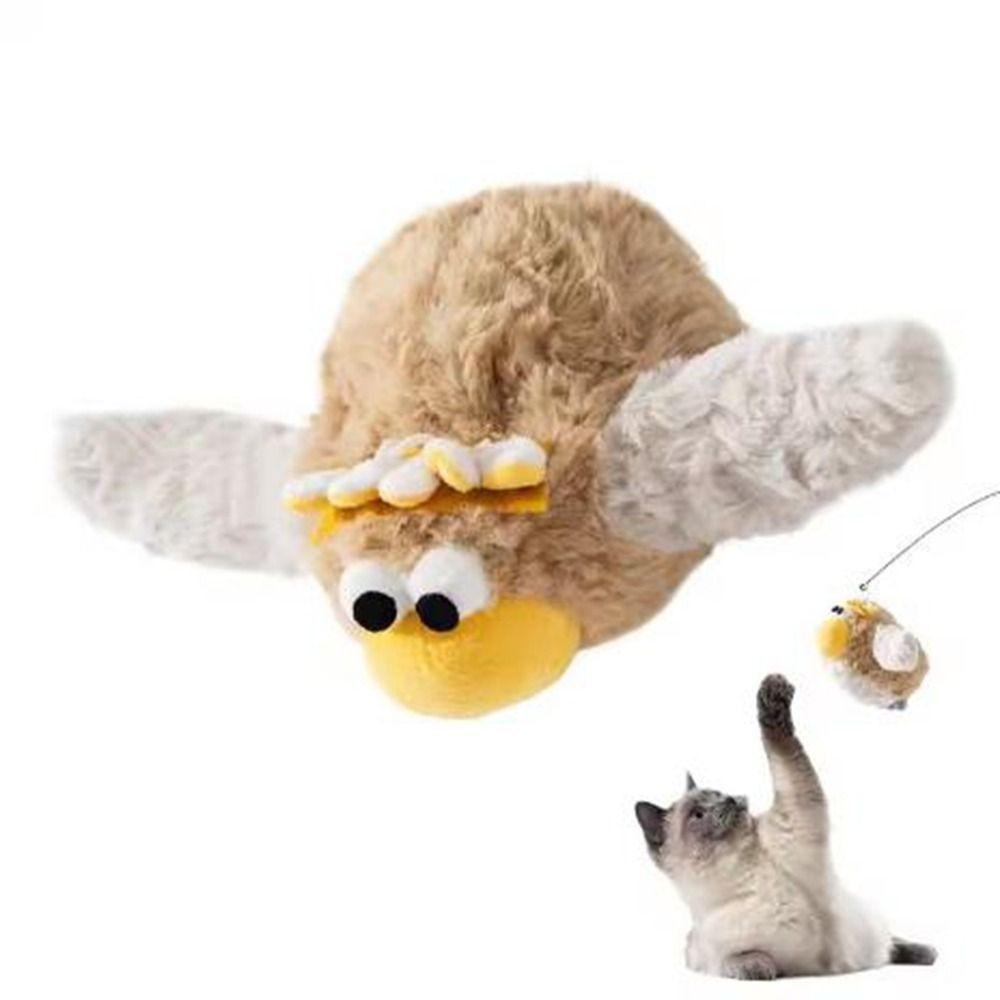 Electric Bird Moving Cat Toy USB Rechargeable Interactive Cat Toys for Kitten Cats