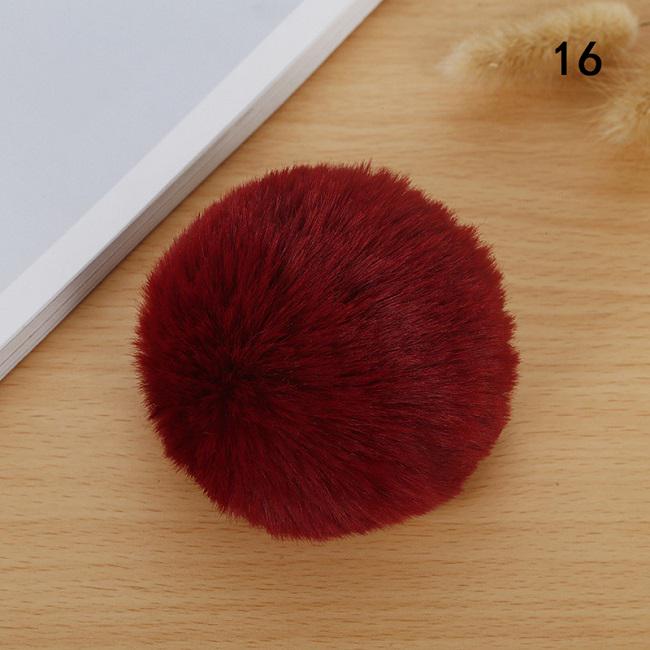 1 шт., пушистый 8 см, шарик из кроличьего меха, брелок для ключей, аксессуары, шляпа с помпоном «сделай сам», одежда, украшение для обуви