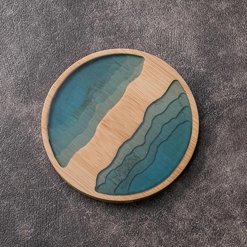 Подставка под стакан Art Coaster из свежего дерева, подставка под стакан, коврик для стола, нескользящий теплоизоляционный коврик для чашки, кухонные принадлежности, подставка под кофейную чашку