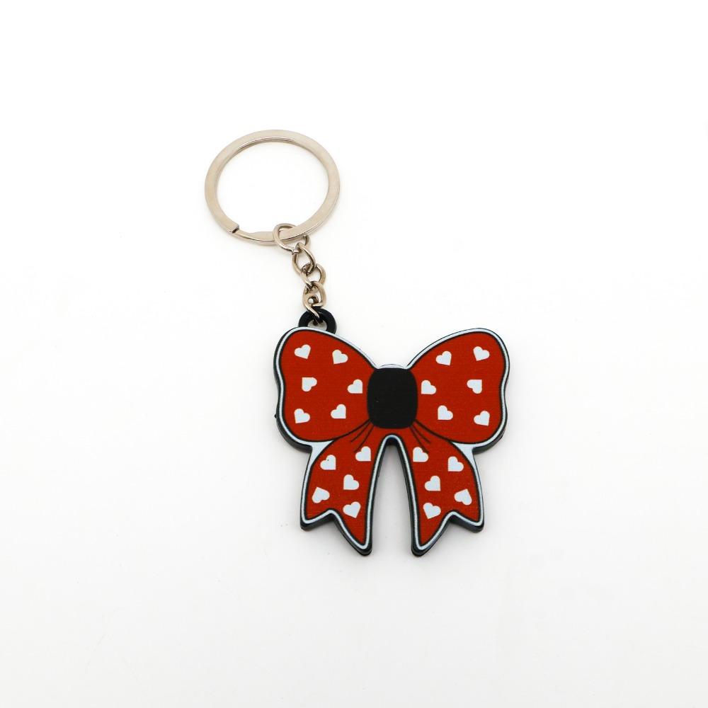Non Slip Bow Keychain Bottle Opener Beautiful Practical Cute Aesthetic 2 in 1 Bow Keyring Plastic Bow Tie Shape Soda Can Opening