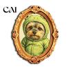 Retro Picture Frame Magnets 1/6Pcs Halloween Refrigerator Magnet, Wood Carved Fridge Kitchen Appliance Cabinet Whiteboard Magnet for Home Office Decor