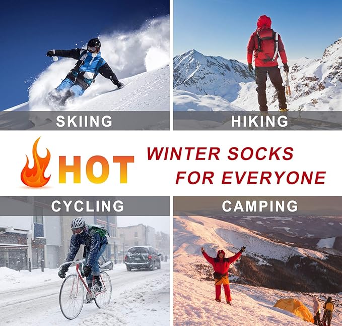 Термоноски NEEDIVYOU набор из 3 пар теплых зимних носков для ног для взрослых для улицы и снега