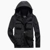Mens Bomber Jacket Casual Male Overcoat Tactics Windbreaker Jacket Mens Hooded Jackets Clothing