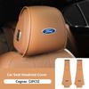 PPWE7 1/2PCS Leather Car Seat Headrest Protective Cover Auto Interior Accessories For Ford Escort KA Flex Everest KA Expedition Falcon