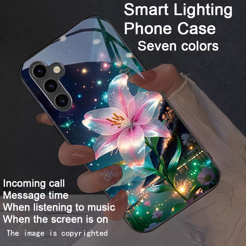 Светодиодный чехол для телефона с принтом подсолнухов для Xiaomi Redmi Note 14 13 12 11 Pro Plus 5G 12S 11S 10S 10 12C 13C 14C 12 13 4G Flash Cover