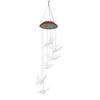 Outdoor Waterproof Solar Panel LED Butterfly Wind Chimes Home Garden Decor Light (transparent)