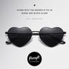Vintage Fancy Accessories Metal Frame Heart-Shaped Sunglasses Shades 90s Glasses Heart Sun Glasses