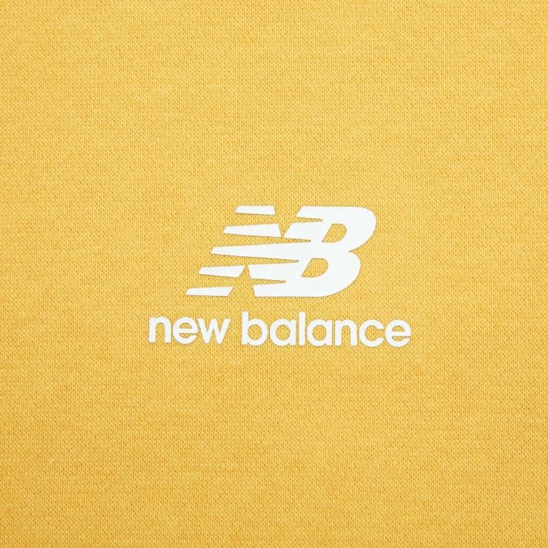 New Balance Splicing Sweatshirt Women's Yellow (Unisex) Sweatshirts AWT03398 YL