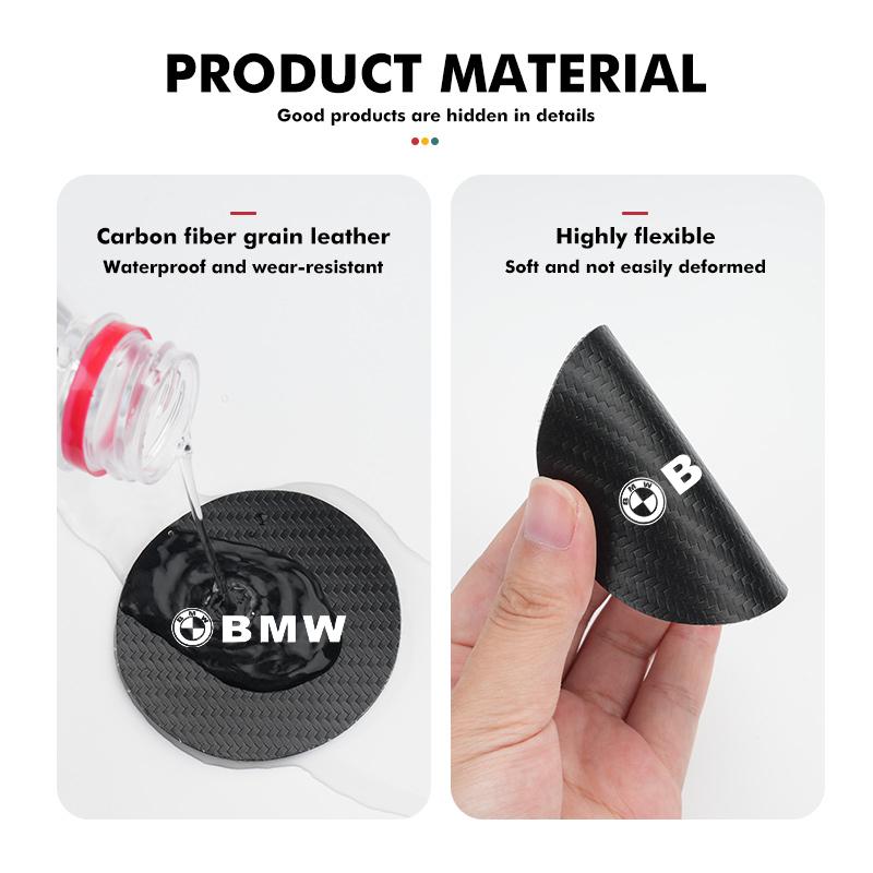 2Pcs Car Coasters Water Cup Holder Pads Anti Slip Accessories For BMW M 1 3 4 5 6 7 Series M3 M6 F01 F02E34 E36 E70 F10 X6 X1 FF2