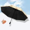 Cute Capybara Umbrella Black Glue Three-fold Umbrella New Parasol