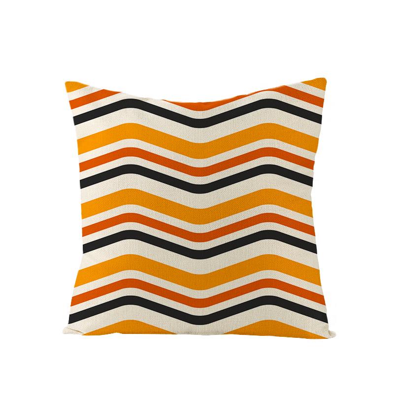 Новый Домашний Декор Хэллоуин Полиэстеровая Наволочка Домашняя Тыква Привидение Огонь Подушка Поясничная Наволочка