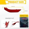 For 2017- Nissan Rogue Bumper Reflector Rear Light Case 2X Left & Right Side
