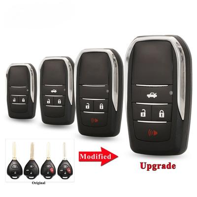 Обновление 2/3/4 кнопки выкидной ключ чехол для Toyota Reiz Camry Rav4 Yaris Corolla 4Runner Avlon складной автомобильный дистанционный ключ оболочка