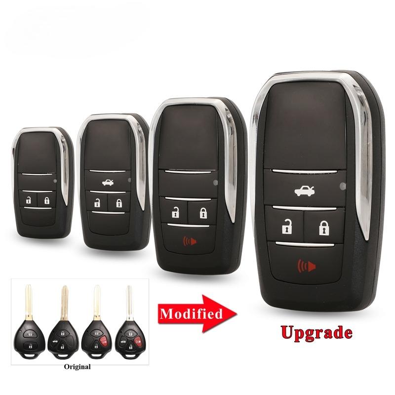 Upgrade 2/3/4 Button Flip Key Case For Toyota Reiz Camry Rav4 Yaris Corolla 4Runner Avlon Folding Car Remote Key Shell