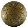 Steel Tongue Drum: 12" with 13 Sanskrit Sounds, Dust-Free, Stress-Free Design, Available In Empty Drum Color.