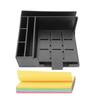 Note Holder with Templates Weekly Planner Notepad Plastic Memo Pad Organizer And Phone Stand for 3x3 Inch Notes Desktop Accessory