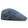 Spring Beret Autumn Thin Denim Forward Cap British Vintage Newsboy Cap Outdoor Sunshade Cap Peaked Cap Gatsby Painters Hat