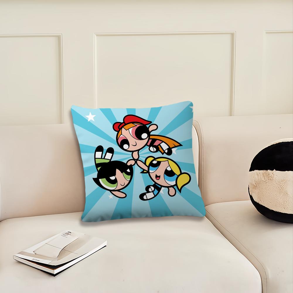 Т-Мультфильм Пауэрпафф Д-Девочки наволочка Подушка Комната Спальня Изголовье Диван Гостиная Спинка Подушка для сна