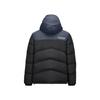 Skechers Серия Outdoor Модная Универсальная Удобная Мягкая Цветные Блоки Куртка-пуховик с Капюшоном Мужская Верхняя одежда Угольно-Черный L424M183-0018