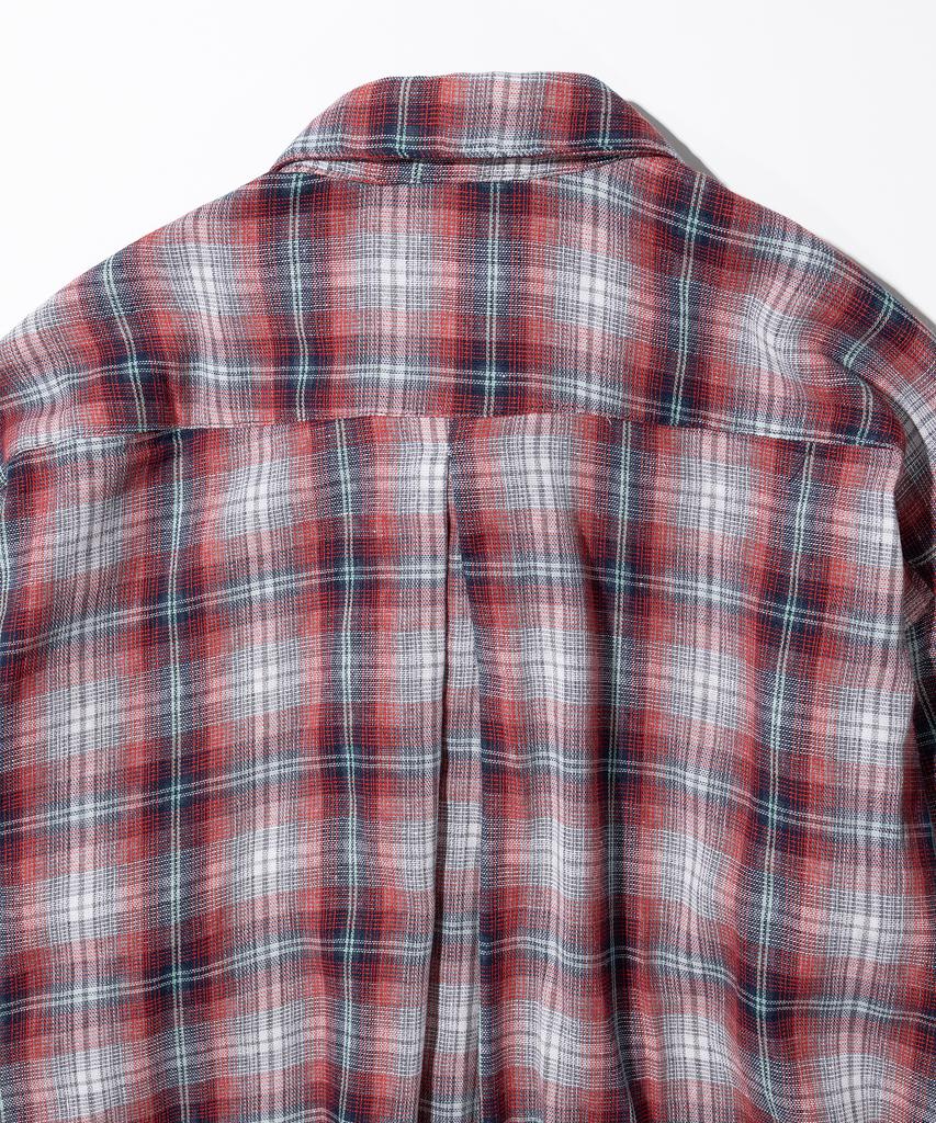 MASSNOUN Multi-Mix Check Shirt Msist002-Rd