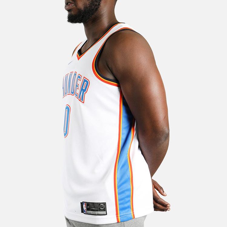 Nike X NBA Рассел Уэстбрук Ассоциация Безрукавка Баскетбольная Майка Белая 864437-100