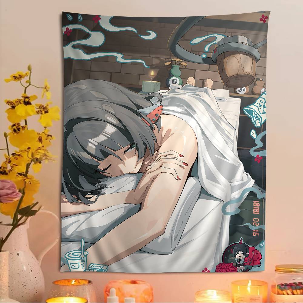 Popular Game ZZenless ZZone ZZero Cartoon Tapestry Bohemian Wall Tapestries Mandala Home Decor