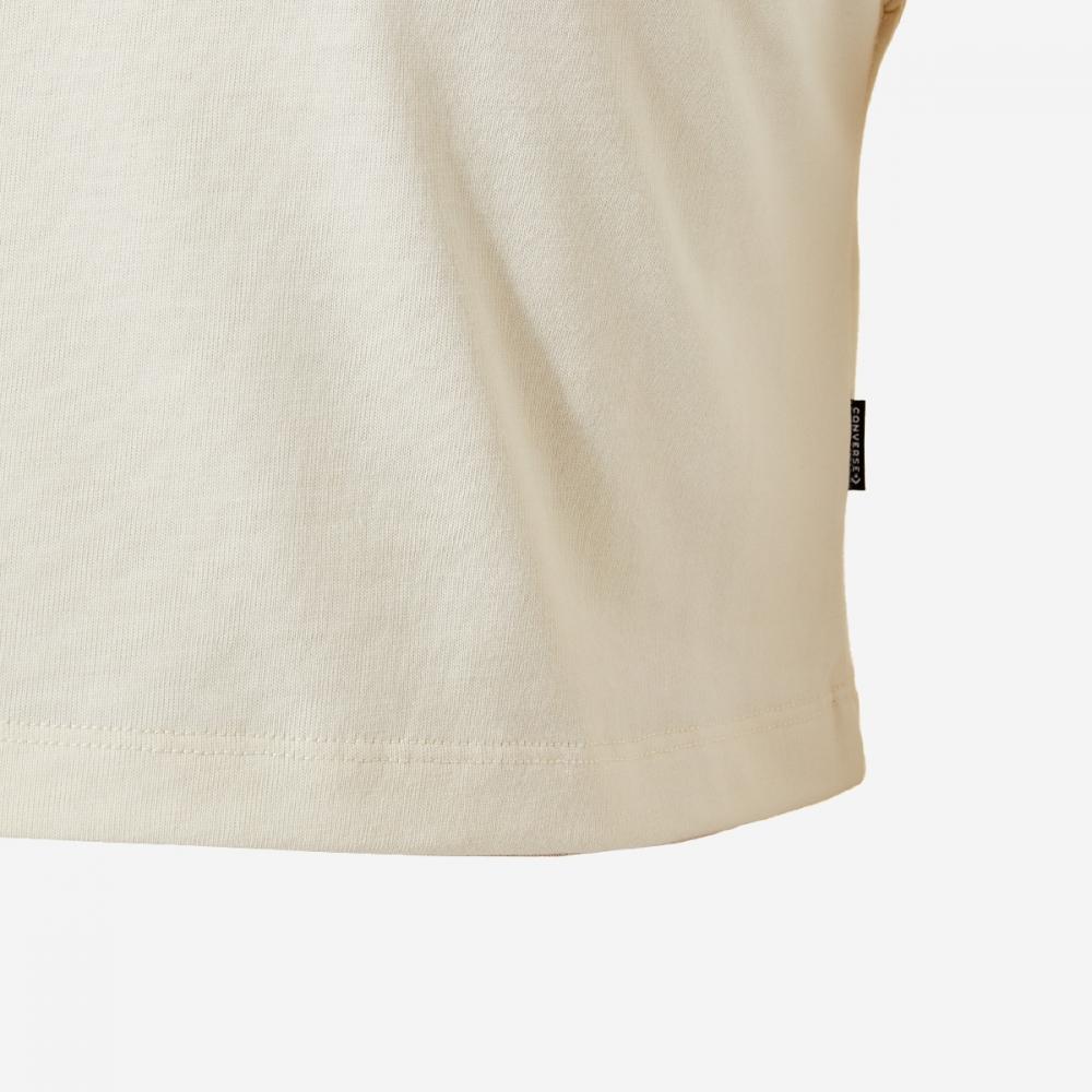 Converse Футболка Chuck Crop в стиле ретро 10026367 A03 Egret