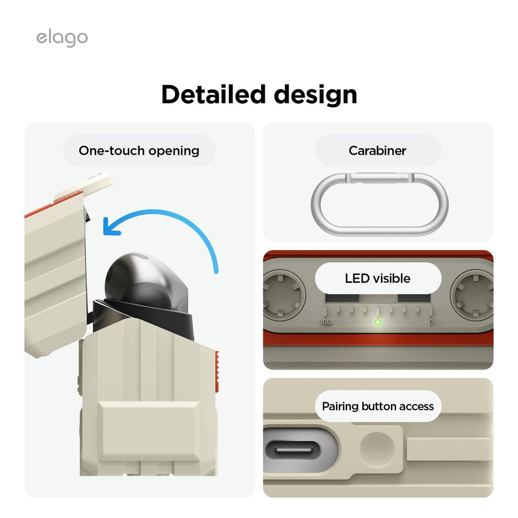 Galaxy Buds3 Pro Buds 3 Case Shockproof Soft Silicone Cover Cassette Tape Design 3 Galaxy Buds 3Pro Galaxy Buds 3 CASETTE TAPE HANG CASE Classic White