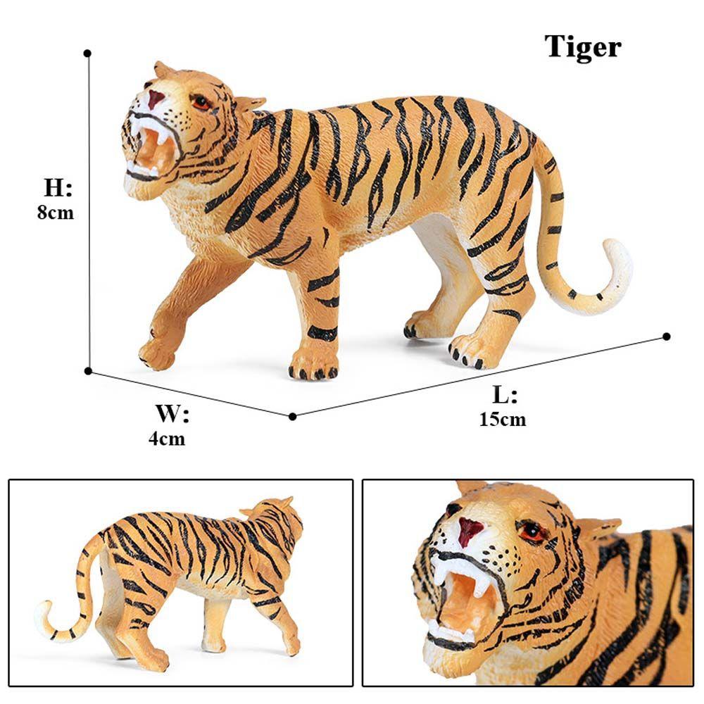 World Wild Miniatures Elephant Cheetah Tiger Children Gift Animal Model Action Figures Kid Toy