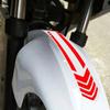 Motorcycle Fender Stickers Reflective Arrow Stripe Scooter Motorbike Fender Decal Mudguard Sticker Universal Waterproof Oilproof