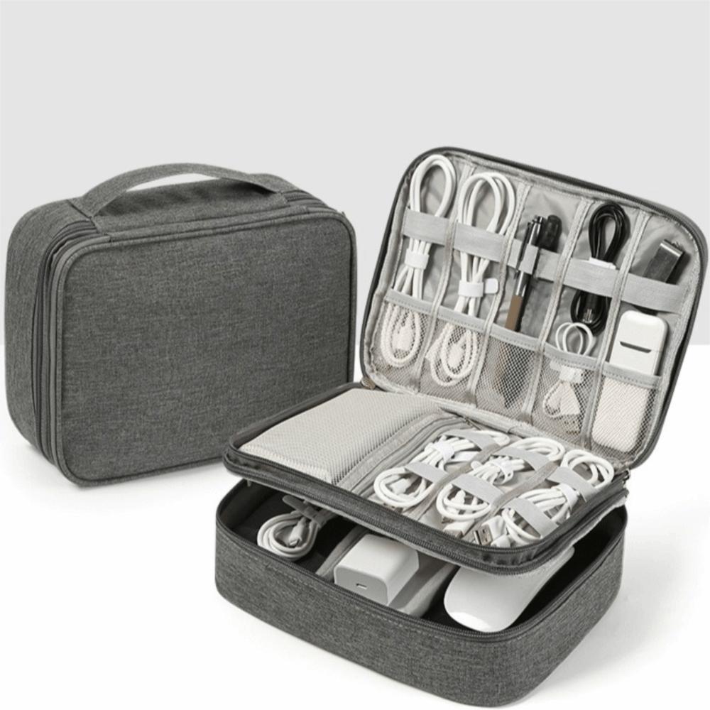 Пылезащитная сумка для цифрового хранения на молнии, сумка для цифровых аксессуаров, сумка для хранения зарядного устройства, дорожная
