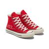 Converse 1970-е Chuck Taylor All Star Монограммный принт Удобные и стильные высокие парусиновые унисекс красные и белые