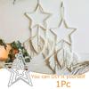 Five Pointed Star Hanging Iron DIY Metal Decoration Craft Decoration Handmade Ring Holiday 10/20/25/30cm