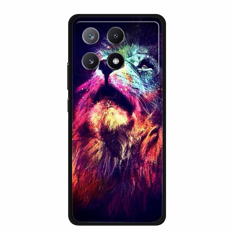 Для Xiaomi Poco F8 Pro Чехол PocoF8 Pro ТПУ Чехол Мягкий Силикон Funda Чехол для Телефона Для Poco F8 Pro Чехол Лев Волк Ударопрочный Coque